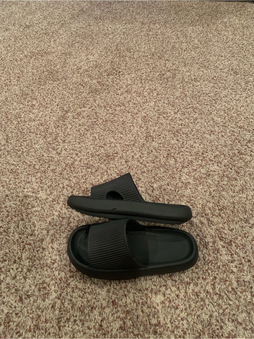 Women's Black Slide Sandals - Comfortable Everyday Slip-Ons - Picture 3 of 6